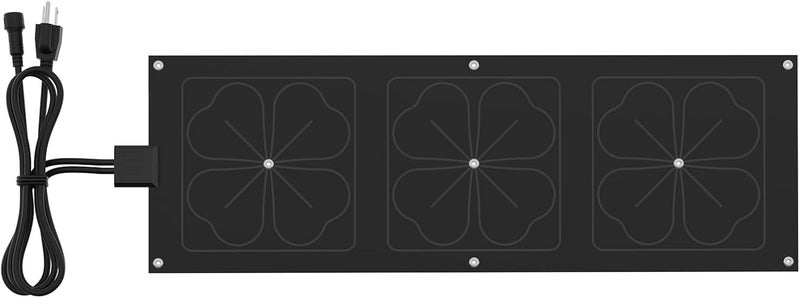 GEARBONE 10" x 30" Premium Heated Snow Melting Mat, TPO Material, -40°F Cold Resistance, 0.22" Thick Vehicle-Grade Ice Mat with Overload Protection & Thermostat, Non-Slip for Driveways, Walkways, Stairs - Image 1